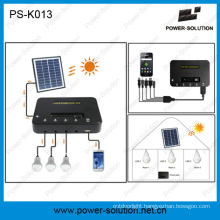 Lamp Solaire Puissante Avec USB Mobile Phone Chargeur Et 4W Panneau Solaire+Trois 1W LED Ampoule+5200Li-ion Batterie